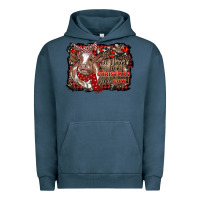 Pigment Midnight Navy all i want for christmas is a cow cowhide Urban Hoodie - RanaPortraitStore