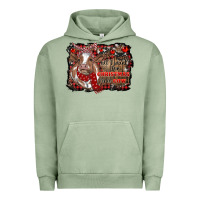 Pigment Oil Green all i want for christmas is a cow cowhide Urban Hoodie - RanaPortraitStore
