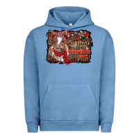 Pigment Pebble Blue all i want for christmas is a cow cowhide Urban Hoodie - RanaPortraitStore