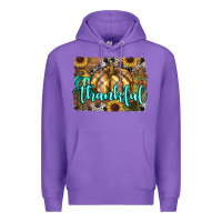 Purple thankful pumpkin Premium Hoodie - RanaPortraitStore