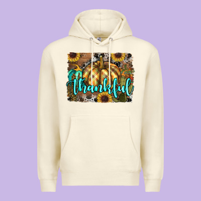 Thankful Pumpkin Premium Hoodie Designed By Ranaportraitstore