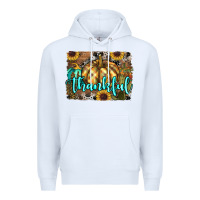 White thankful pumpkin Premium Hoodie - RanaPortraitStore