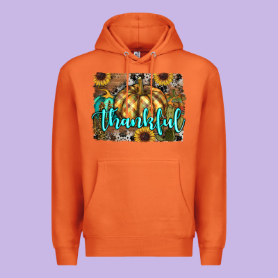 Thankful Pumpkin Premium Hoodie Designed By Ranaportraitstore