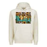 Oatmeal Heather thankful pumpkin Premium Hoodie - RanaPortraitStore