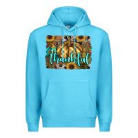 Ocean Blue thankful pumpkin Premium Hoodie - RanaPortraitStore