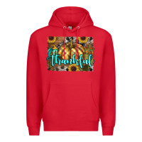 Red thankful pumpkin Premium Hoodie - RanaPortraitStore