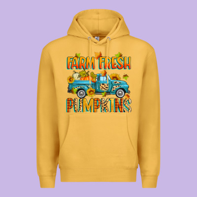 Farm Fresh Pumpkins Premium Hoodie Designed By Zillion Design Studio