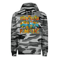 Slate Camo farm fresh pumpkins Premium Hoodie - Zillion Design Studio