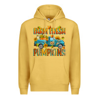 Antique Gold farm fresh pumpkins Premium Hoodie - Zillion Design Studio