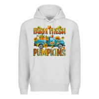 Dove Grey farm fresh pumpkins Premium Hoodie - Zillion Design Studio