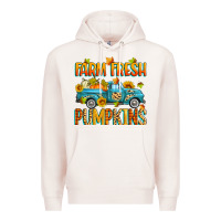 Pale Pink farm fresh pumpkins Premium Hoodie - Zillion Design Studio