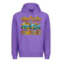 Purple farm fresh pumpkins Premium Hoodie - Zillion Design Studio