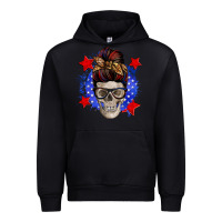 Black American mom skull Urban Hoodie - Zillion Design Studio