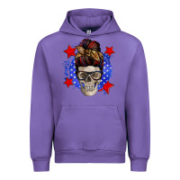 Tulip American mom skull Urban Hoodie - Zillion Design Studio