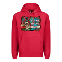 Cardinal just a girl who loves christmas Premium Hoodie - RanaPortraitStore