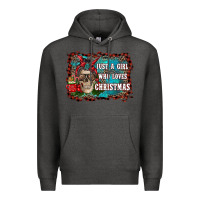 Charcoal Heather just a girl who loves christmas Premium Hoodie - RanaPortraitStore