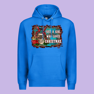 Just A Girl Who Loves Christmas Premium Hoodie Designed By Ranaportraitstore