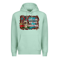Seafoam just a girl who loves christmas Premium Hoodie - RanaPortraitStore