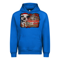Cobalt all i want for christmas is a cow aztec Urban Hoodie - RanaPortraitStore