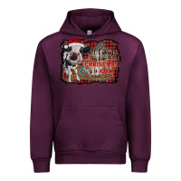 Mauve Wine all i want for christmas is a cow aztec Urban Hoodie - RanaPortraitStore