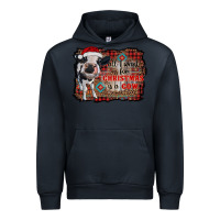 Navy all i want for christmas is a cow aztec Urban Hoodie - RanaPortraitStore