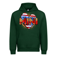 Forest Green American mini heart Urban Hoodie - Zillion Design Studio