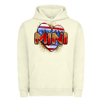 Pigment Pistachio American mini heart Urban Hoodie - Zillion Design Studio