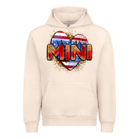 Sandshell American mini heart Urban Hoodie - Zillion Design Studio