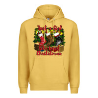 Antique Gold just a girl who loves christmas Premium Hoodie - RanaPortraitStore