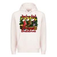 Pale Pink just a girl who loves christmas Premium Hoodie - RanaPortraitStore