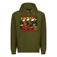 Army Green just a girl who loves christmas Premium Hoodie - RanaPortraitStore