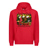 Red just a girl who loves christmas Premium Hoodie - RanaPortraitStore