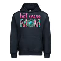 Navy hot mess mom Urban Hoodie - texasbilliewilder