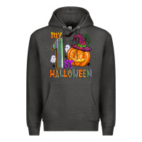 Charcoal Heather my 1st halloween Premium Hoodie - Zillion Design Studio