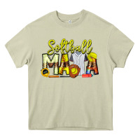 Mossy Softball Mama Heavy Core Tee - CowhideDigitalArt