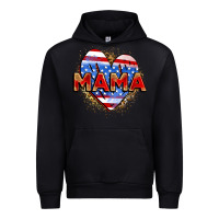 Black American mama heart Urban Hoodie - Zillion Design Studio