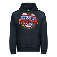 Navy American mama heart Urban Hoodie - Zillion Design Studio
