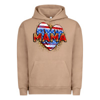 Pigment Burro American mama heart Urban Hoodie - Zillion Design Studio