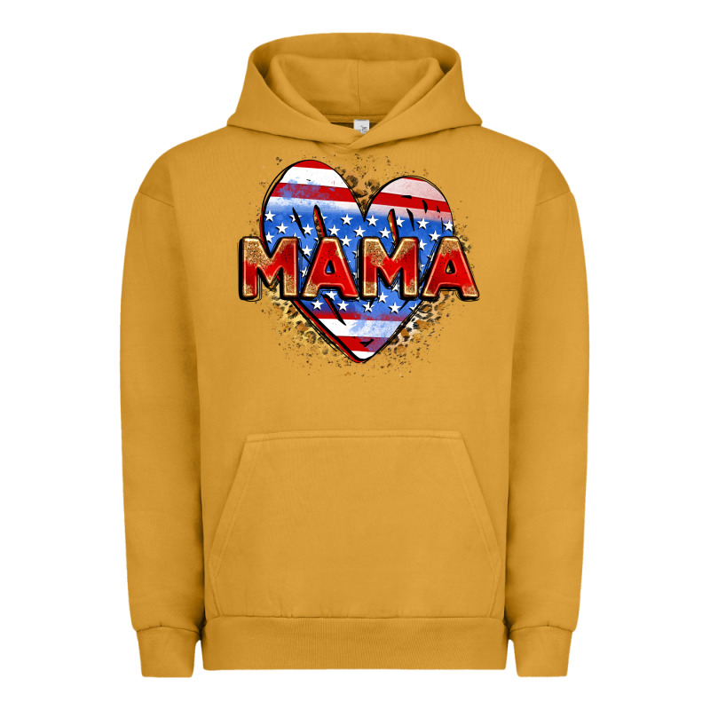 American Mama Heart Urban Hoodie by Zillion Design Studio | Teevron