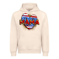 Sandshell American mama heart Urban Hoodie - Zillion Design Studio