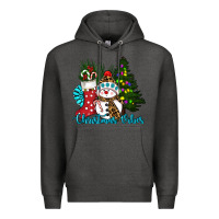 Charcoal Heather christmas vibes Premium Hoodie - RanaPortraitStore