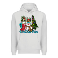 Dove Grey christmas vibes Premium Hoodie - RanaPortraitStore