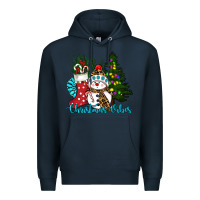 Navy christmas vibes Premium Hoodie - RanaPortraitStore