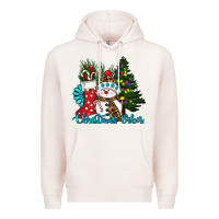 Pale Pink christmas vibes Premium Hoodie - RanaPortraitStore