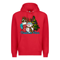 Red christmas vibes Premium Hoodie - RanaPortraitStore