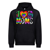 Black i love my moms Urban Hoodie - texasbilliewilder