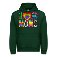 Forest Green i love my moms Urban Hoodie - texasbilliewilder