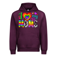 Mauve Wine i love my moms Urban Hoodie - texasbilliewilder