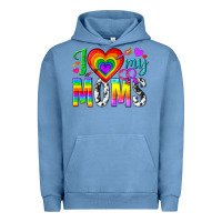 Pigment Pebble Blue i love my moms Urban Hoodie - texasbilliewilder