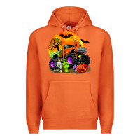 Carrot halloween monster truck Premium Hoodie - Zillion Design Studio